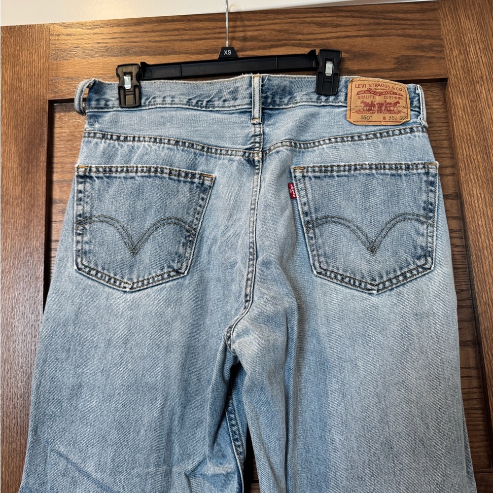 Levi’s 550 Relaxed Fit Jeans 36x32 Light Wash Vintage Baggy Denim